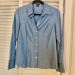 Ann Taylor cotton button down collar shirt